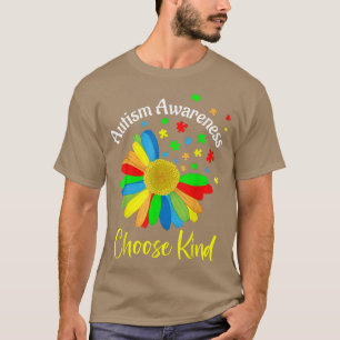 Välj typ Autism Awareness Solros Puzzle Mamma T Shirt