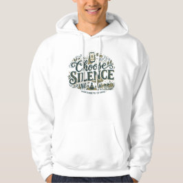 Välj Tystnad Hoodie