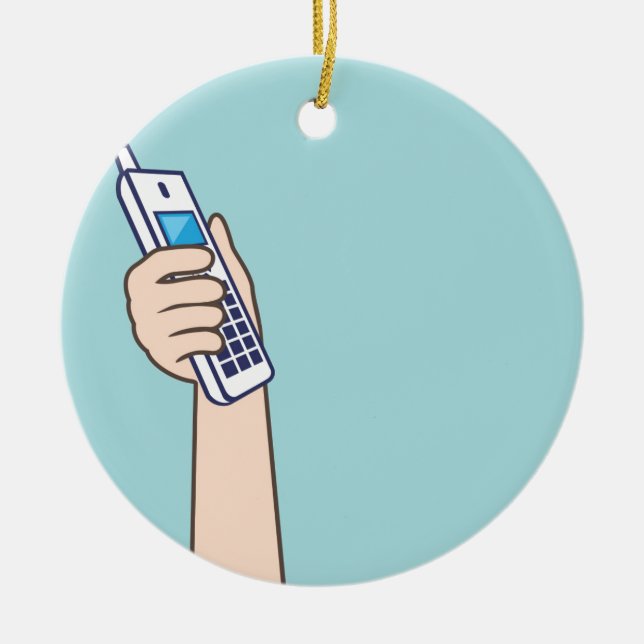 Välj upp den mobila vektorn julgransprydnad keramik (Framsidan)