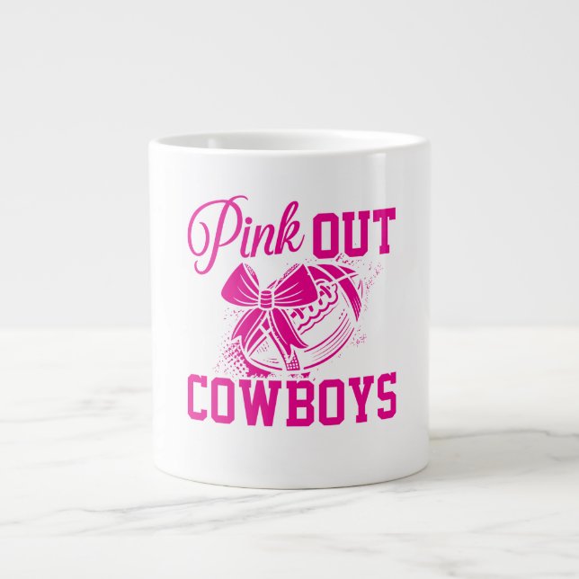 Välj Ut Cowboys Rugby Jumbo Mugg (Framsidan)