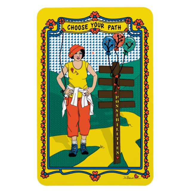 Välj Väg_B_4x6-kylskåp Magnet (Vertikal)