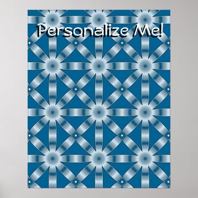 Välj valfri Färg-repeterad stjärna Mönster Poster (Framsidan)