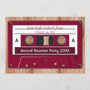 Välj valfri Färg-skolans återförening Party Inbjudningar