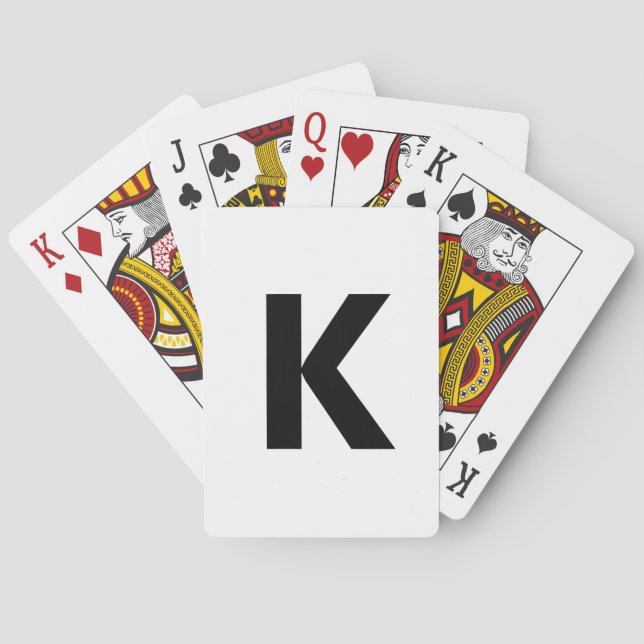 Välj valfritt Brev | Teckensnitt: Öppna Sans-konde Casinokort (Baksidan)