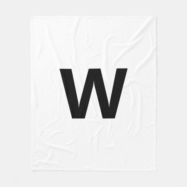 Välj valfritt Brev | Teckensnitt: Öppna Sans-konde Fleecefilt (Framsidan)