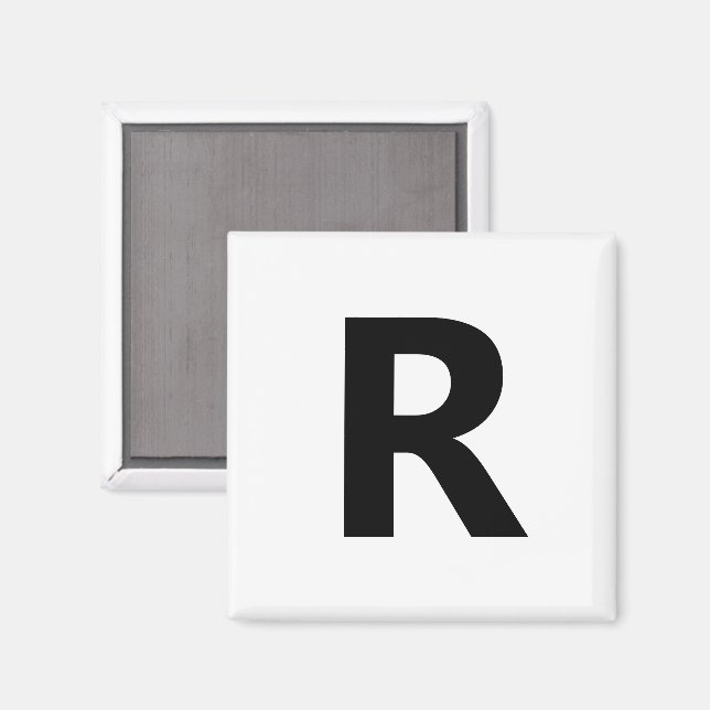 Välj valfritt Brev | Teckensnitt: Öppna Sans-konde Magnet (Front/Back)