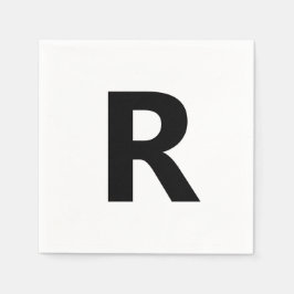 Välj valfritt Brev | Teckensnitt: Öppna Sans-konde Pappersservett