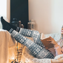 Välj valfritt Färg Winter Fair Isle Mönster Leggings