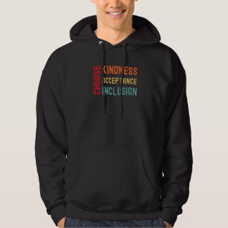 Välj Välvilje Acceptans Inkludering Enhets Dag Myr Hoodie