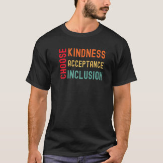 Välj Välvilje Acceptans Inkludering Enhets Dag Myr T Shirt
