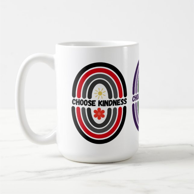 Välj vänlighet, få världen att vänja sig kaffemugg (Vänster)