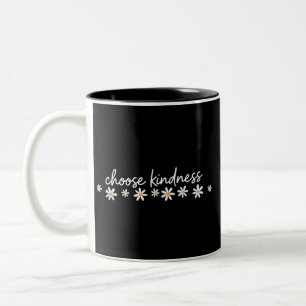 Välj Vänlighet Inspirerande Motiverande Lärare Två-Tonad Mugg