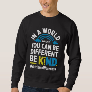 Välj Vänlighet Snäll Positiv Citat Blommig T-Shirt Lång Ärmad Tröja
