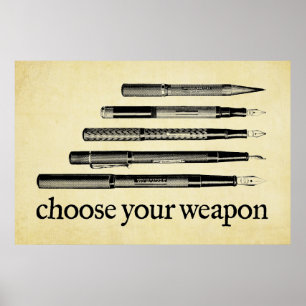Välj vapen poster