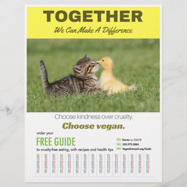 Välj Vegan-Poster Reklamblad (Framsidan)