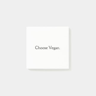 Välj veganen: Minsta stil Post-it Block