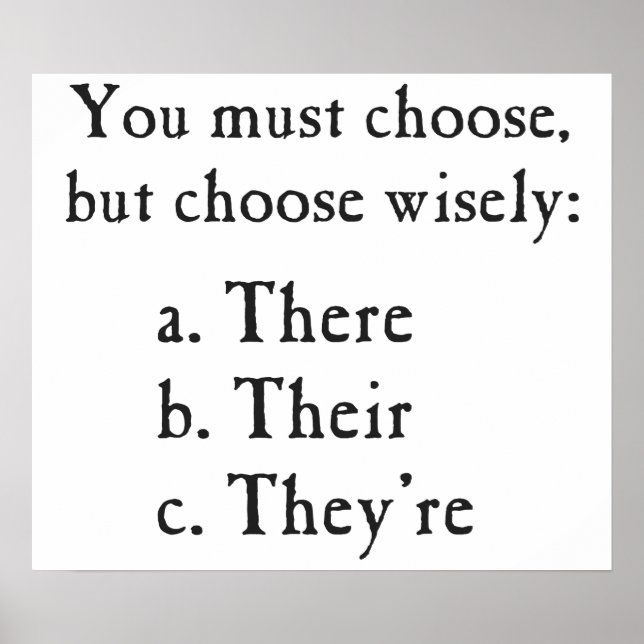 Välj Wisely där deras Grammar är Poster (Framsidan)