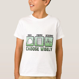 "Välj Wisely" Sten-Pappra-sax Tee Shirt