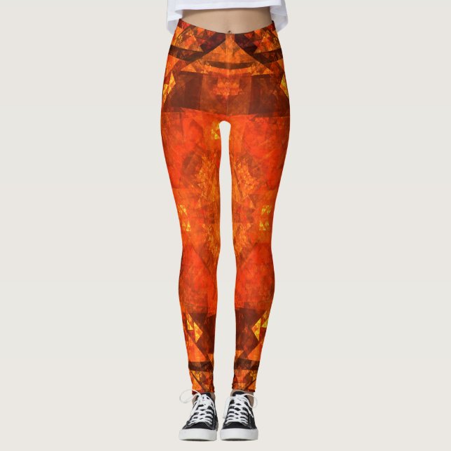Välja Abstrakt Art Leggings (Framsida)