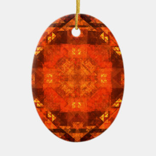 Välja Abstrakt Art Oval Ornament