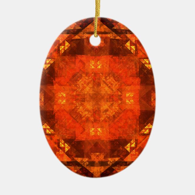 Välja Abstrakt Art Oval Ornament (Framsidan)