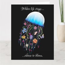 Välja att blåsa blommigt-jellyfish