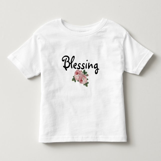 Välja Blommigt Ruffled T-Shirt (Framsida)