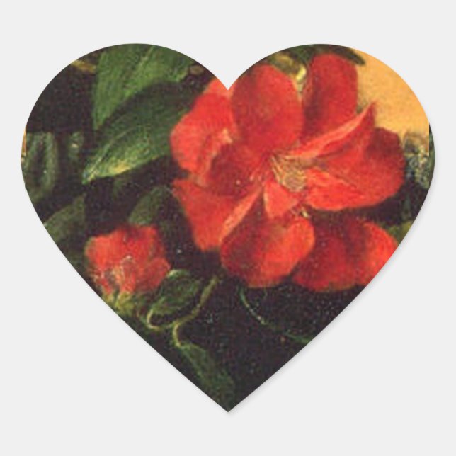 Välja Camilias Hjärtformat Klistermärke (Framsida)