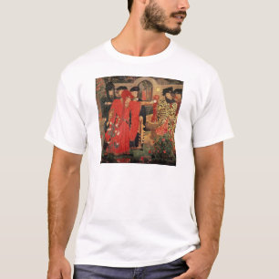 Välja det rött och vit ros i tempel t shirt