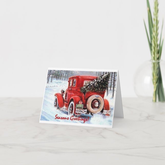 Välja din egna vintagejulgran helgkort (Framsida)