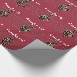 Välja en Färg-präglad träskrensning och -öra Presentpapper