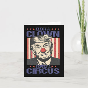 Välja en sluten förväntning på en Circus Shirt fun Kort