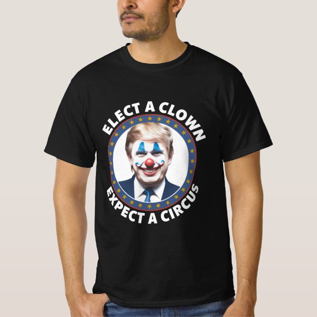 Välja en sluten förväntning på en cirkus funny Pol T Shirt (Framsida)
