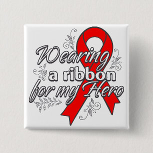 Välja ett rött band för mitt Hero Knapp