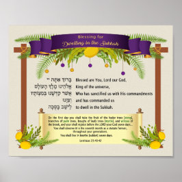 Välja för dwelling in the Sukkah for Sukkot Poster
