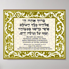 Välja för Tvättande av hand Poster