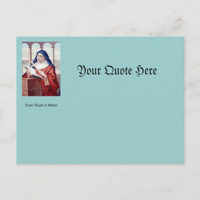 Välja från Saint Brigid Vykort (Framsida)