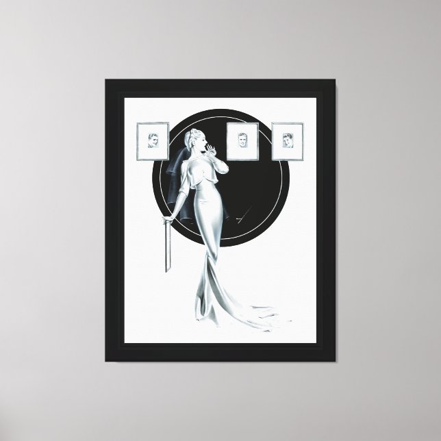 Välja hennes man av George Petty Canvastryck (Framsida)