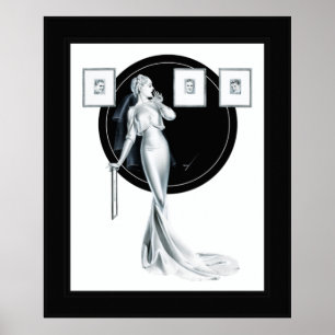 Välja hennes man av George Petty Poster