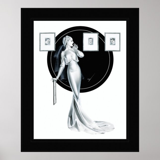 Välja hennes man av George Petty Poster (Framsidan)