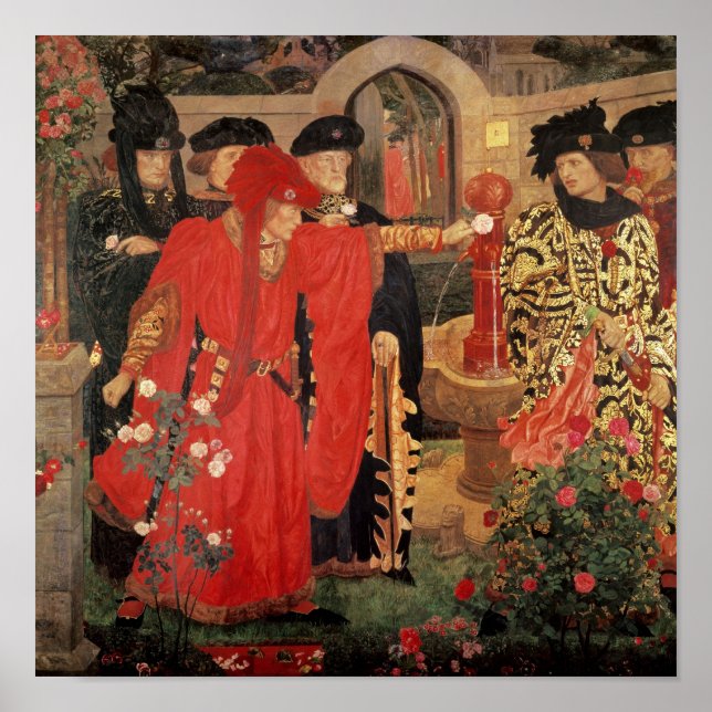Välja Röda och vita Ro i Temple Poster (Framsidan)