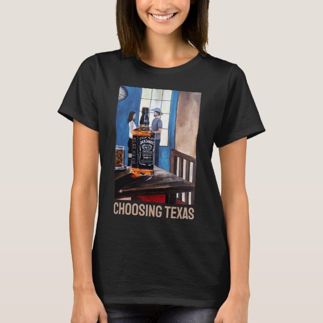 Välja Texas-målning av Alfred Fox T Shirt (Framsida)