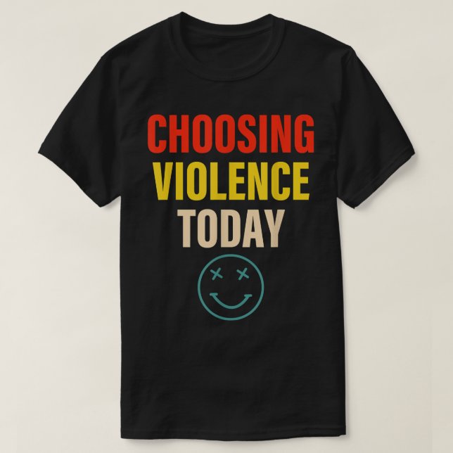 Välja våld i dag t shirt (Design framsida)
