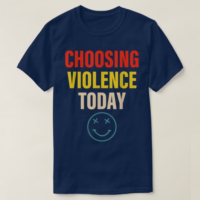 Välja våld i dag t shirt (Design framsida)