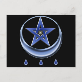Välja vykort för symbol och Pentagram