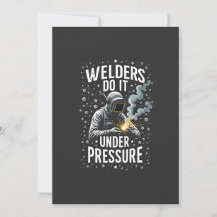 Väljare gör det under Pressningar Sea Welder Worke Inbjudningar