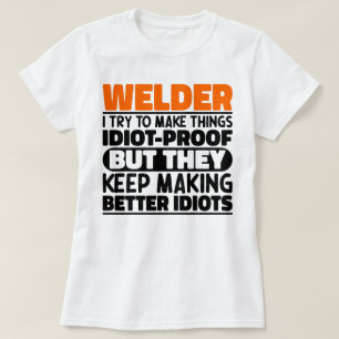 Väljare jag försöker göra Sak Roliga meningar svet T Shirt