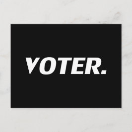 "Väljare" svart vitt Vykort