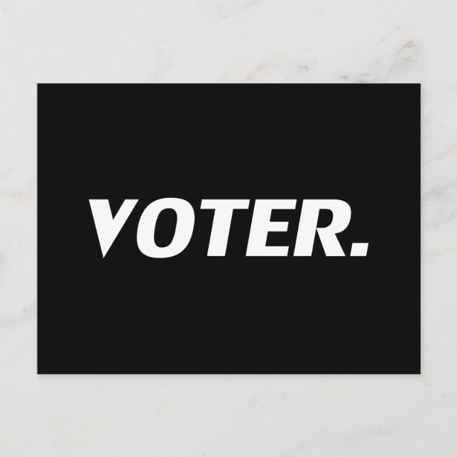 "Väljare" svart vitt Vykort (Framsida)