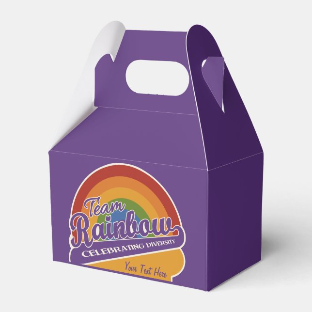 Väljaruta för Team Rainbow-anpassningsbar Presentaskar (Framsidan Sidan)